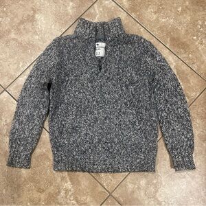 Abercrombie & Fetch Grey Boy’s High Neck Zip Up Sweater Size 7/8